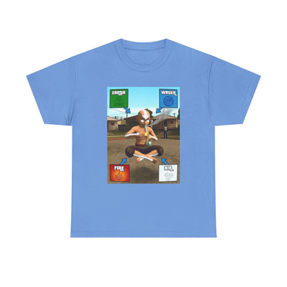 Aang Bending Smoke Elements Tee