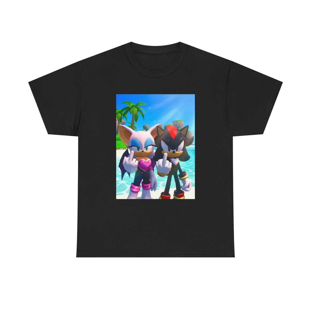 Rouge And Shadow Flipping The Bird (Design 5)