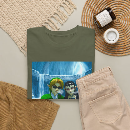 Link And Zora Chilling In Ice Cavern