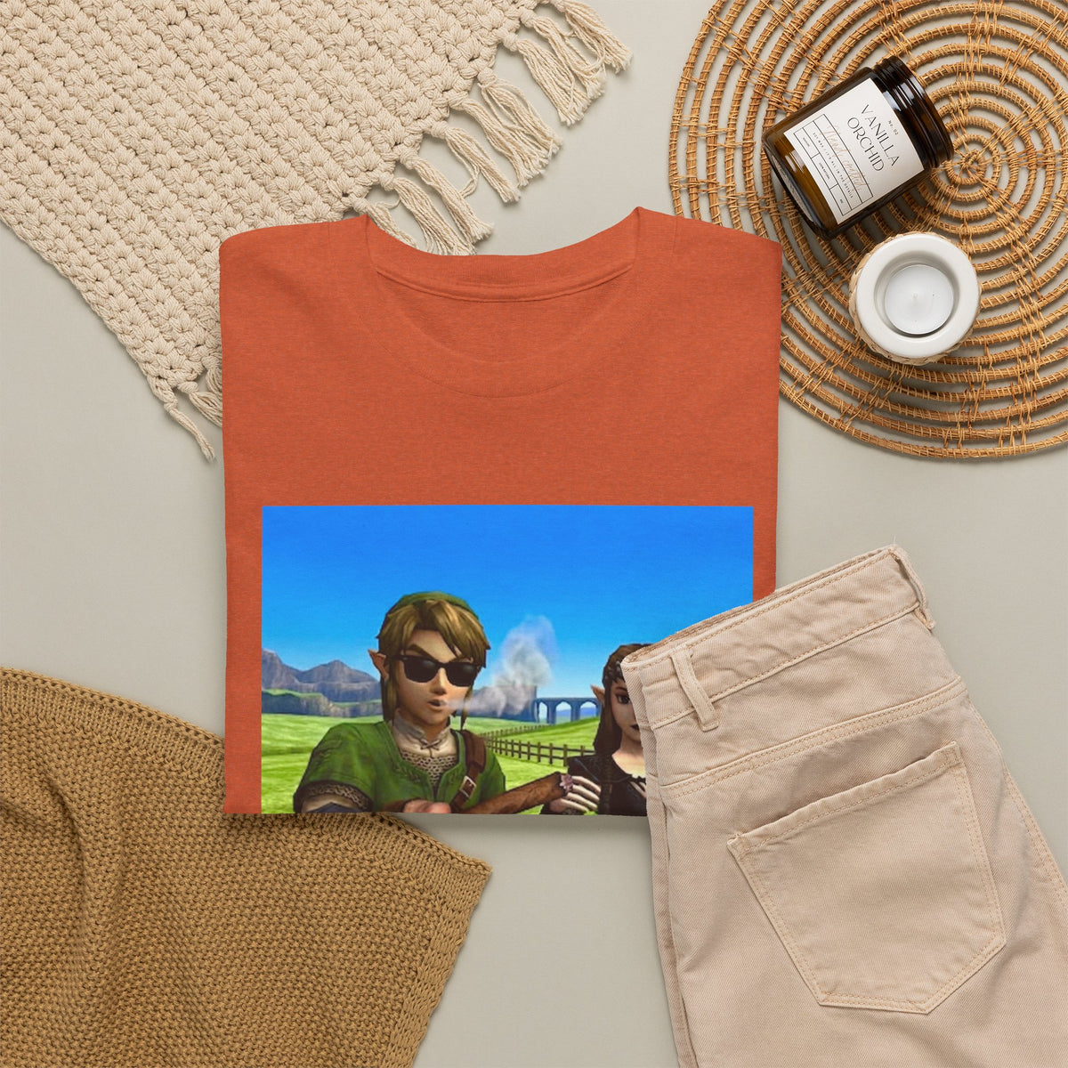 Link And Zelda Passing A Blunt Tee