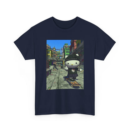 Punk Hello Kitty Flipping The Bird Tee
