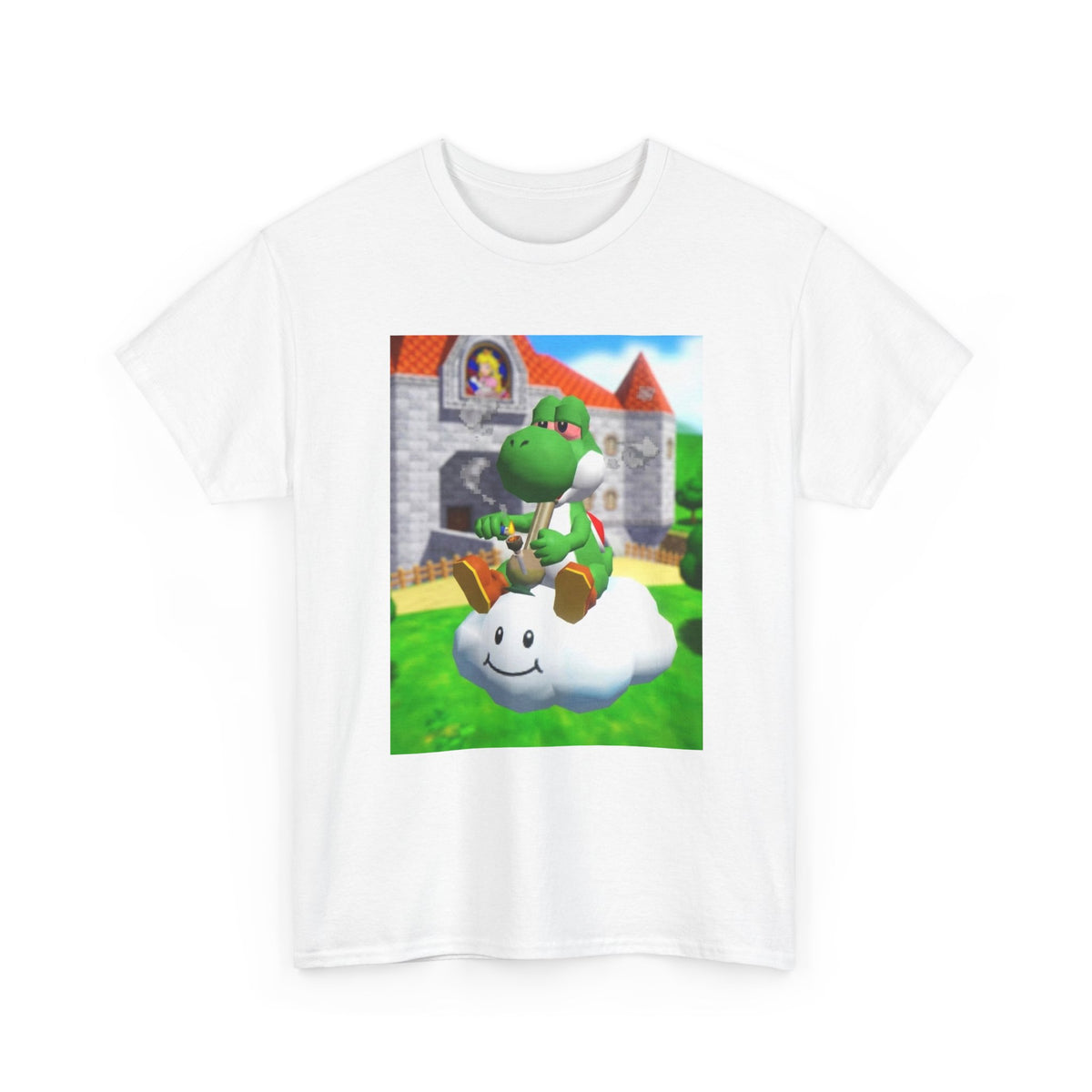 Yoshi Puffing On A Cloud Tee (Design 7)