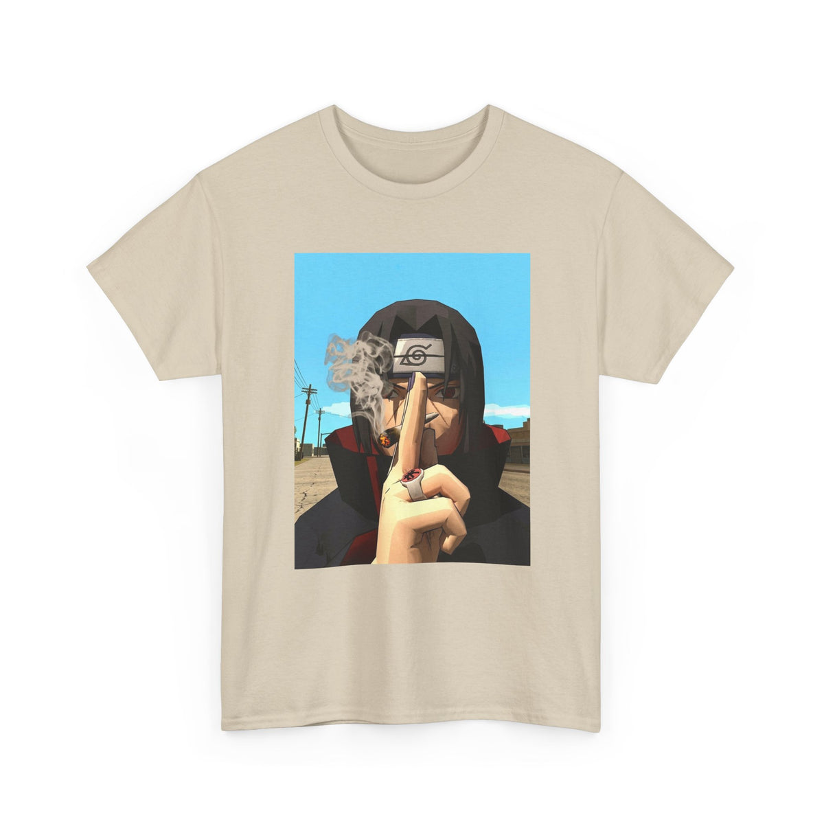 Itachi Uchiha Smoking Cigar Streetwear Tee