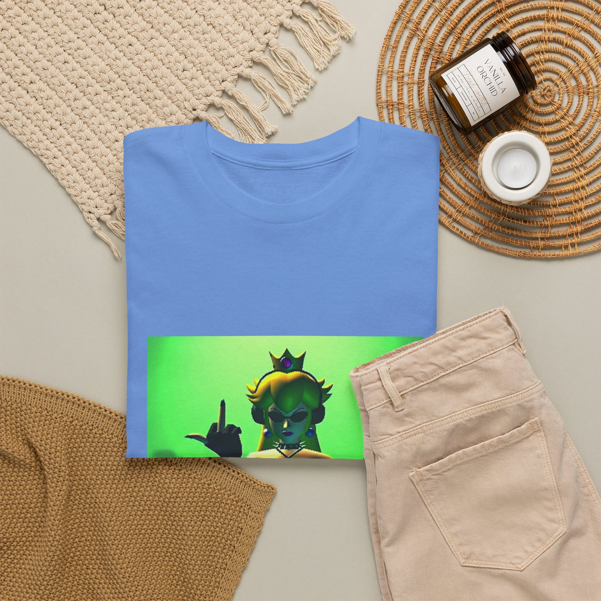 Gothic Peach DJ Flipping The Bird Tee