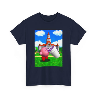 Kirby Sipping Lean At Peach's Castle