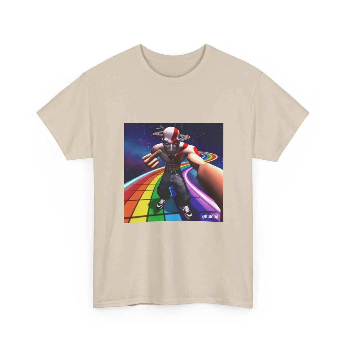 Kratos Flips Off On Rainbow Road