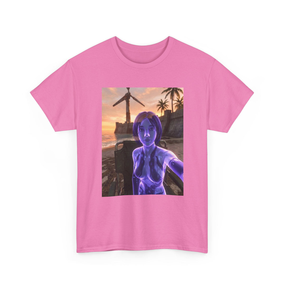 Cortana's Beach Sunset Selfie Tee
