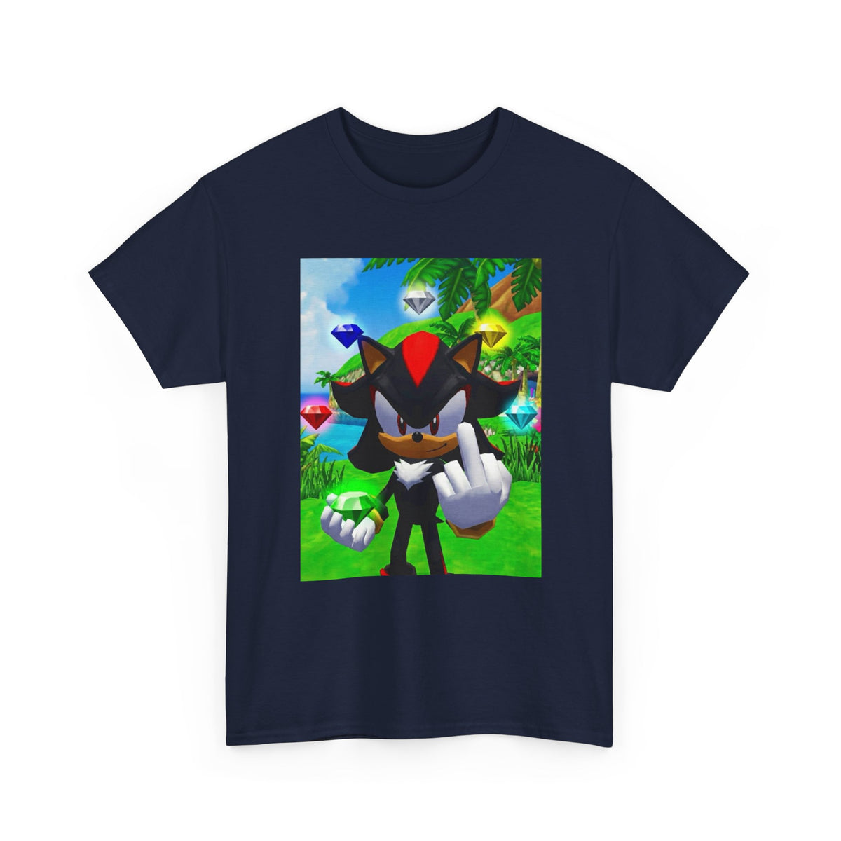 Shadow The Hedgehog Flipping The Bird Tee