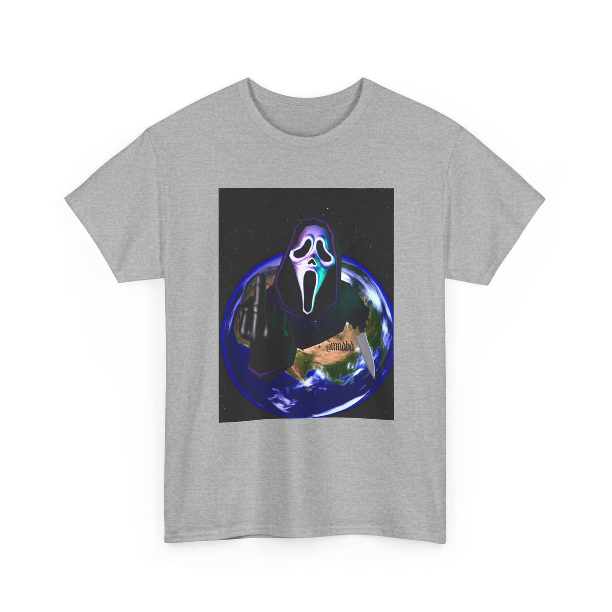 Ghostface Flipping Off The Earth Tee