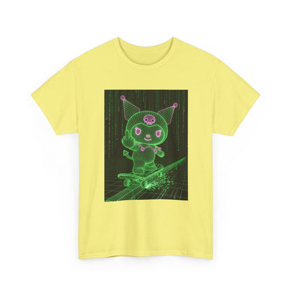Kuromi Matrix Glitch Skateboard Flip Tee