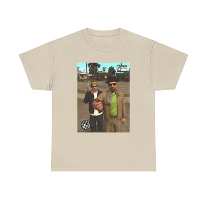Heisenberg And Jesse Breaking Bad Grand Theft Auto Blunts Tee