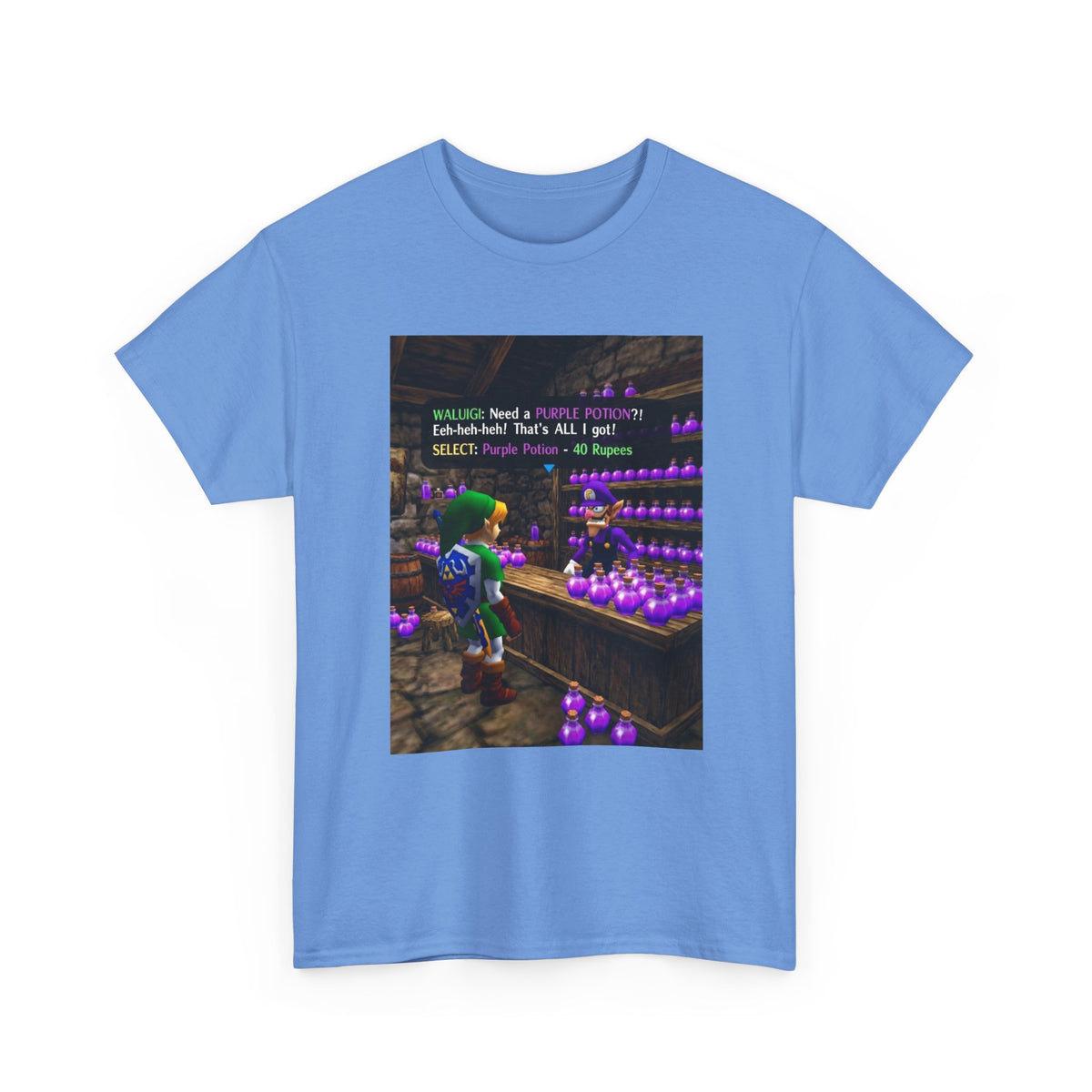 Waluigi Sells Purple Potions To Link