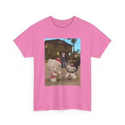 CJ And High Sanrio Characters In Grove Street Tee