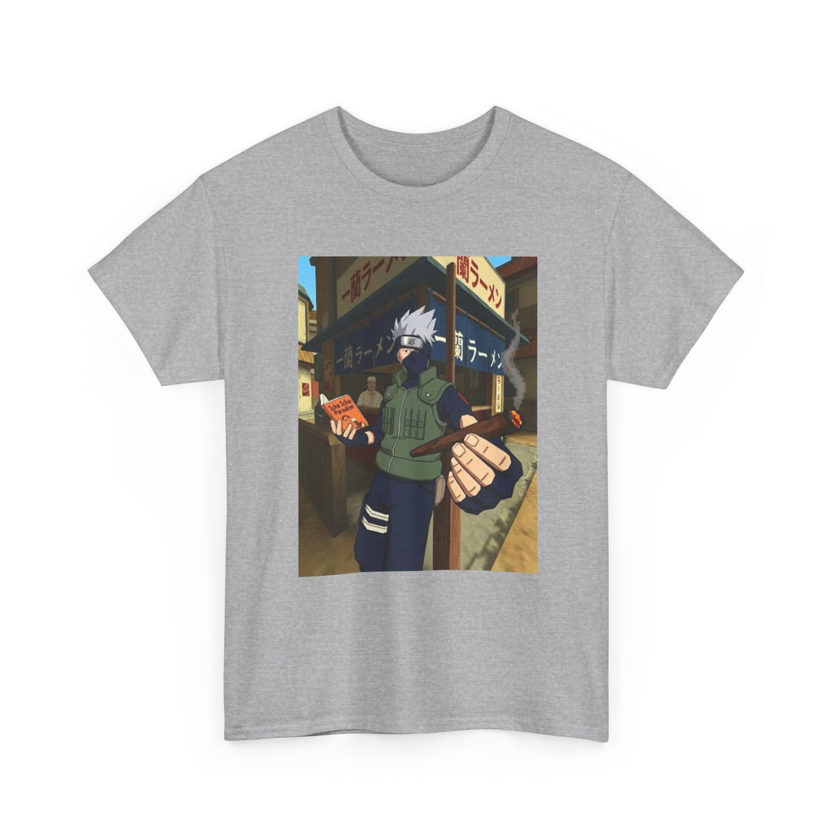 Kakashi Relaxing With Blunt And Book Tee