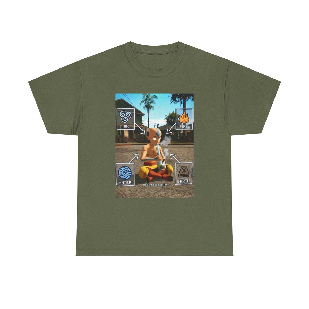 Aang Smoking On The Street Tee