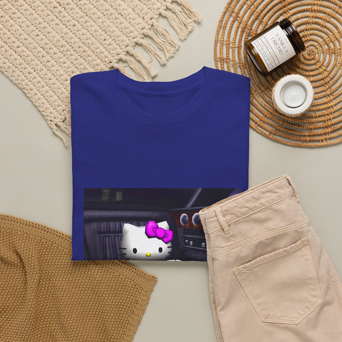Kitty Pouring Purple Drank In Car Tee