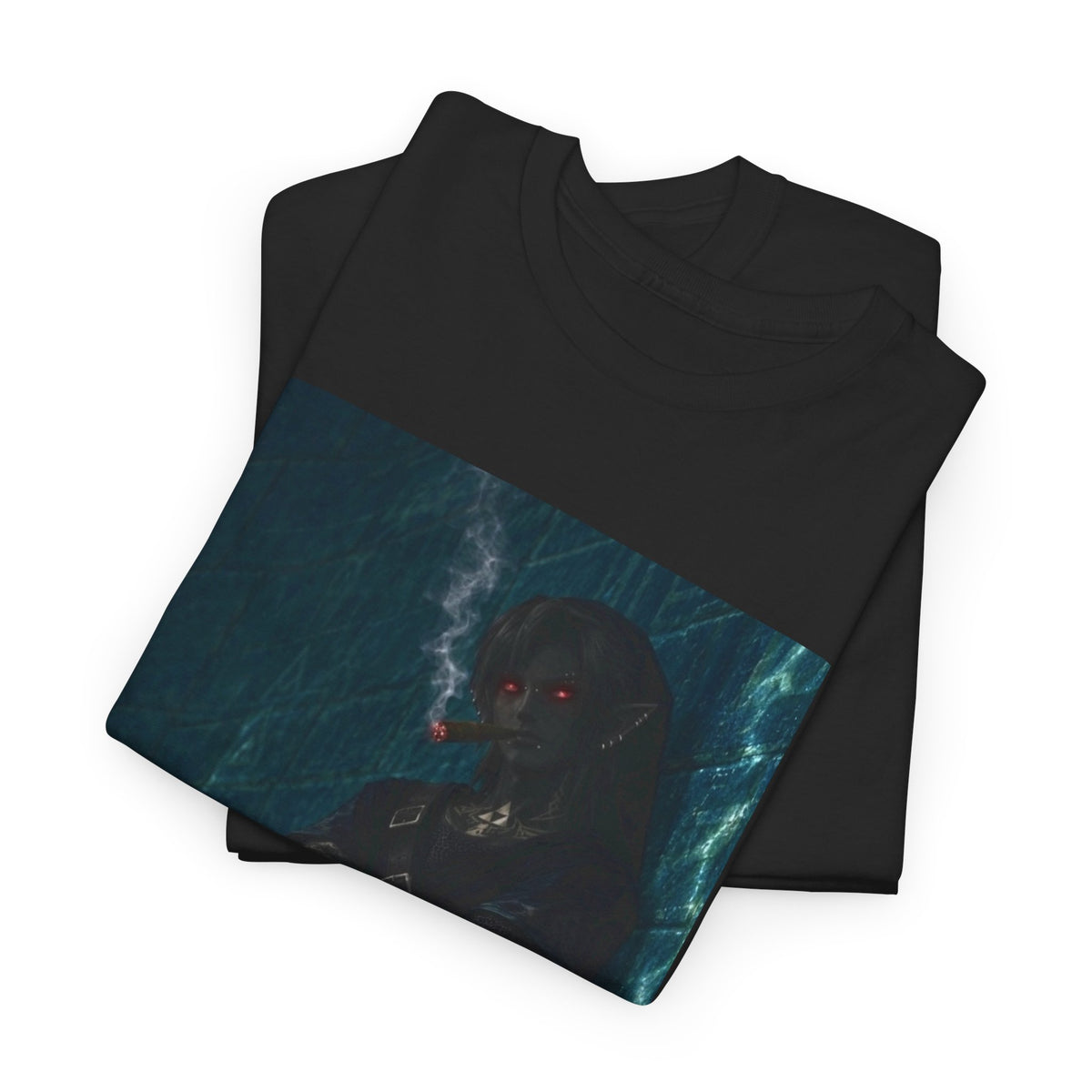 Dark Link Smoking A Lit Cigar Tee
