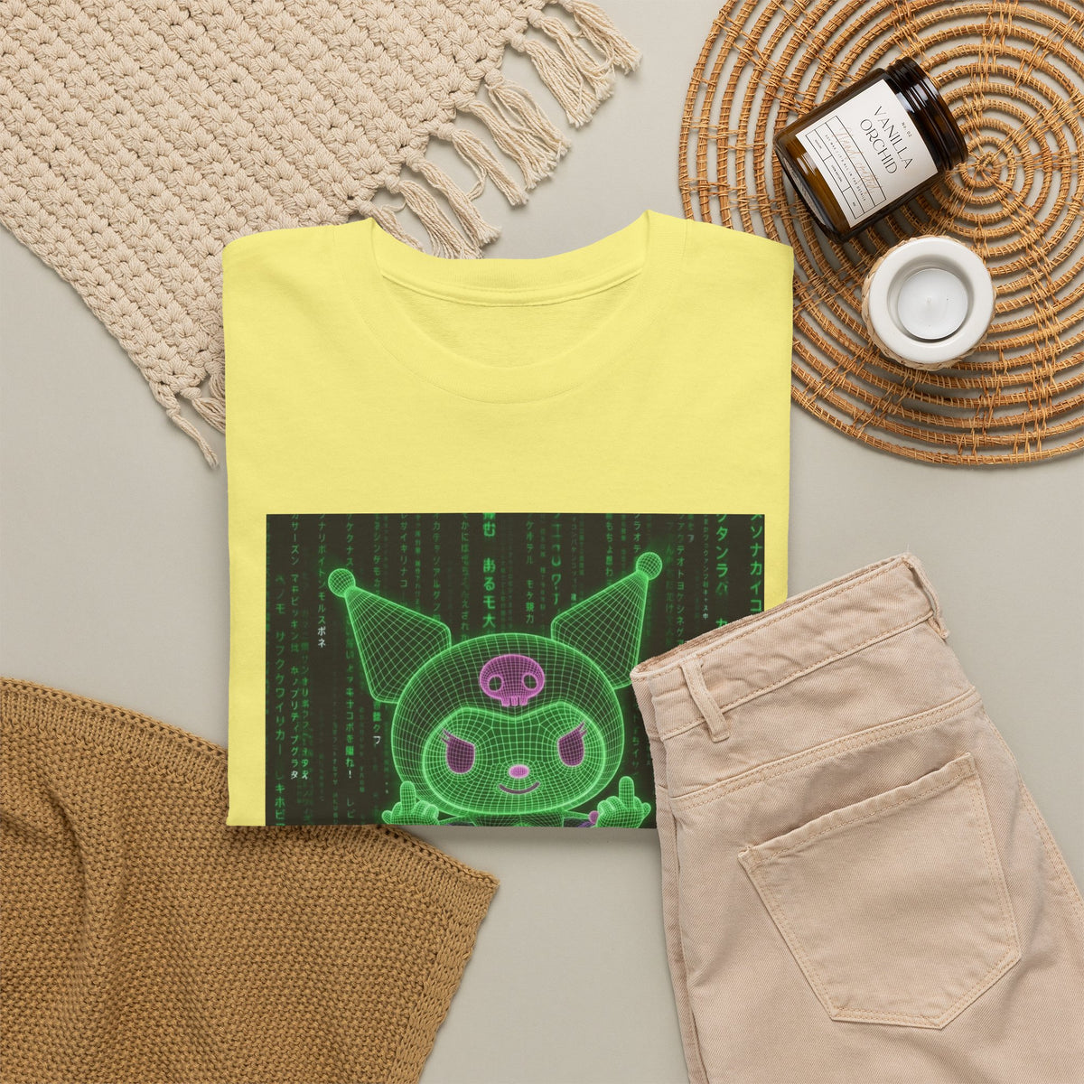 Wireframe Kuromi Skater Grinding Matrix Tee