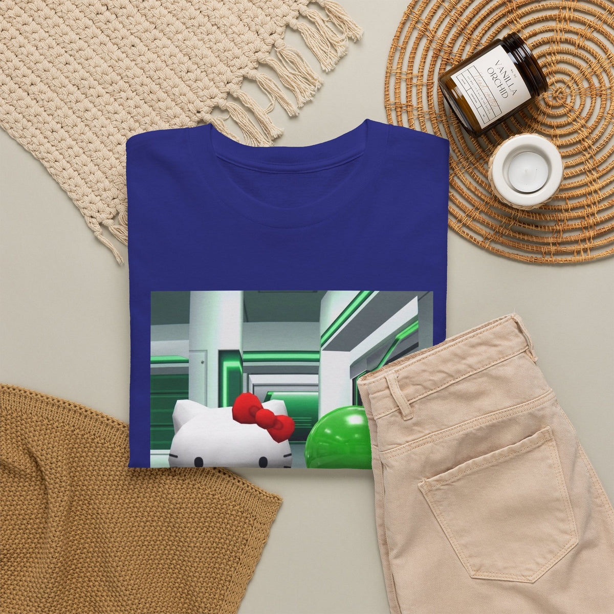 Kitty And Slime Flipping The Bird Tee