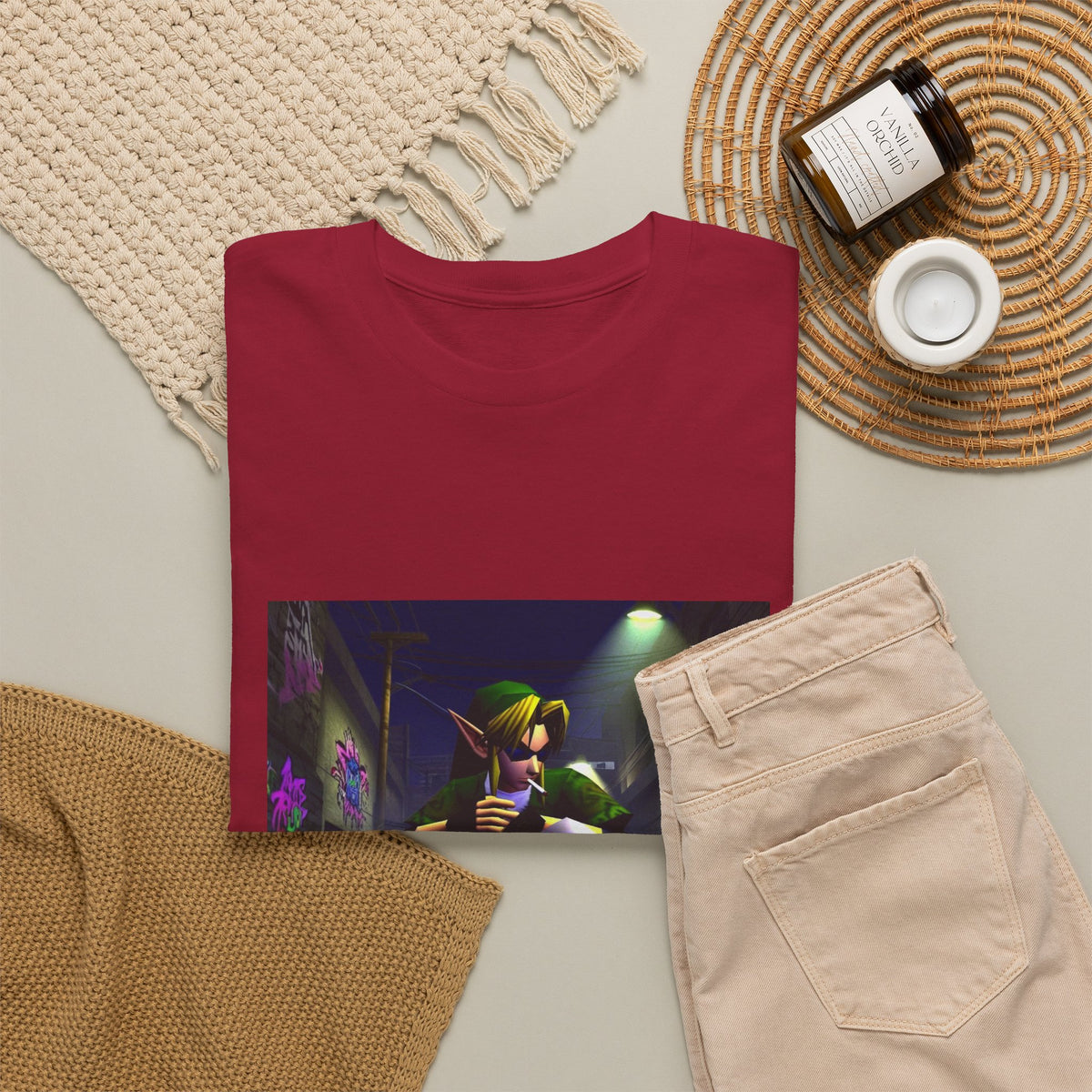 Skater Link Smoking In The Alley Tee (Design 7)