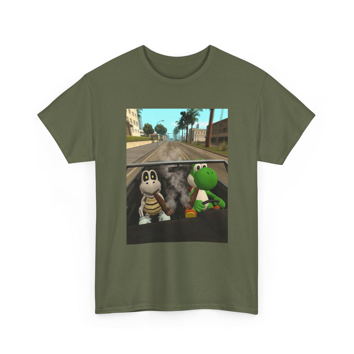 Yoshi And Dry Bones Cruising And Smoking (Design 5)