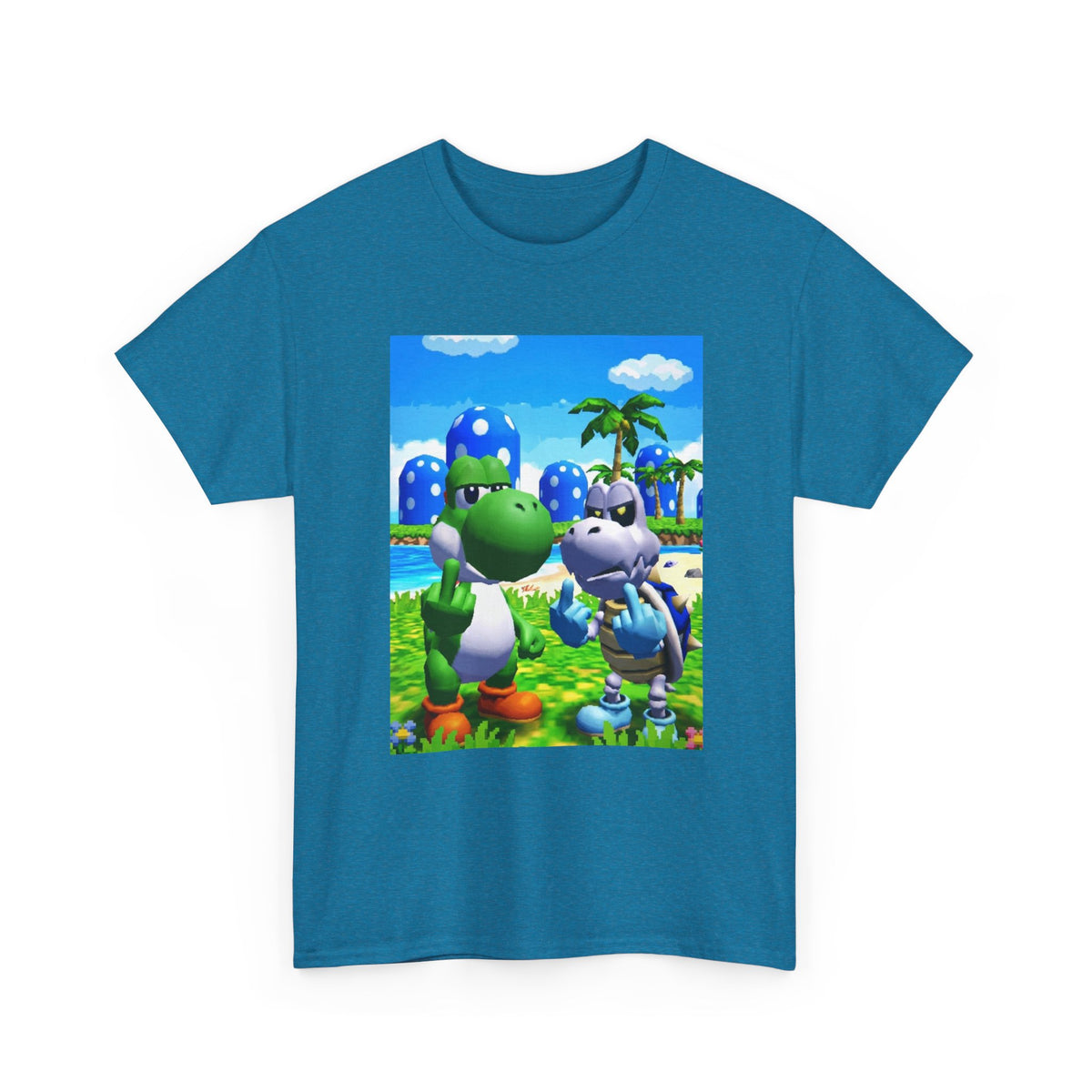 Yoshi And Dry Bones Flipping Off Tee