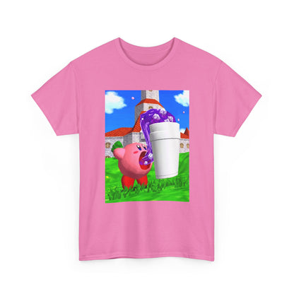 Kirby Sipping Lean In Mushroom Kingdom Tee