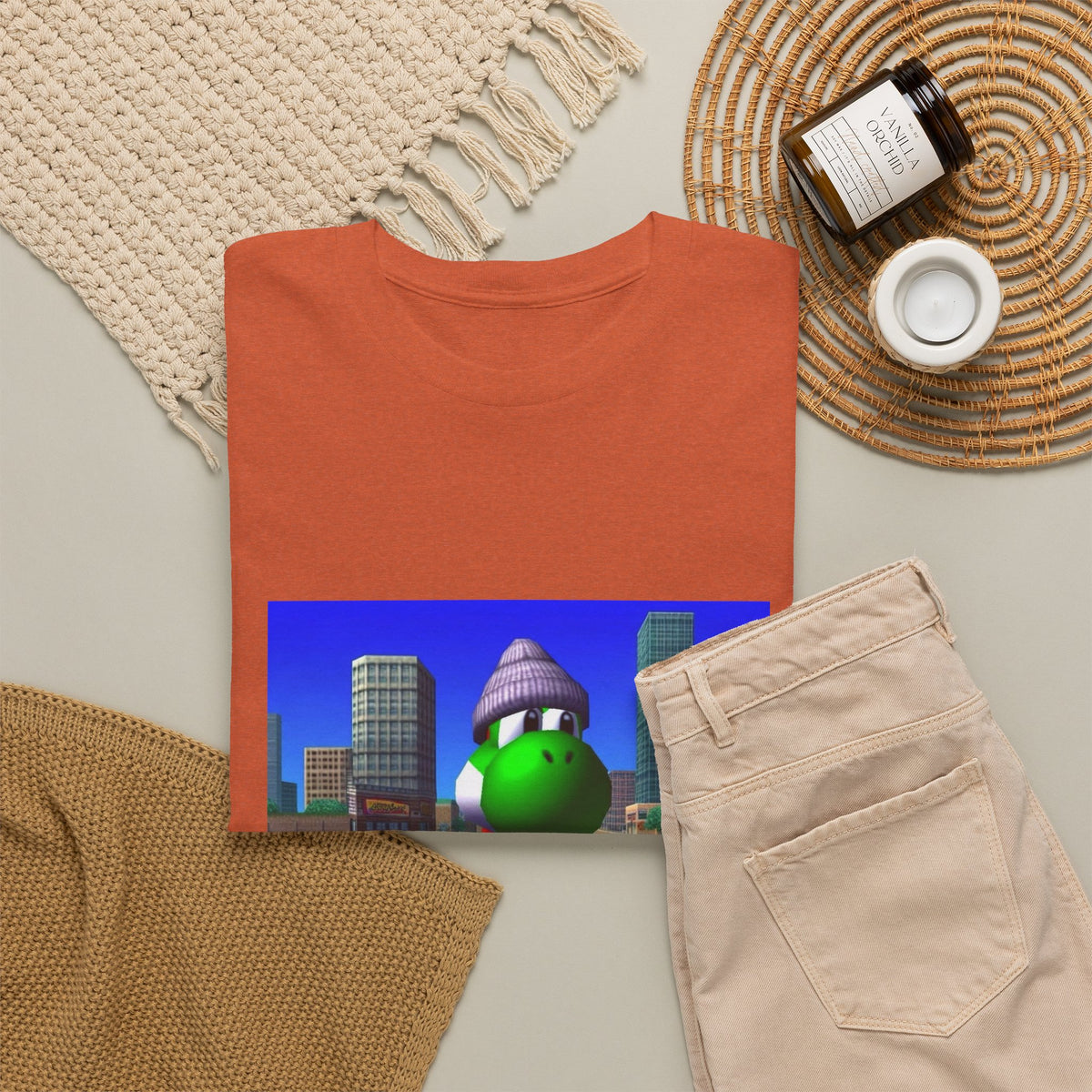 Chill Yoshi On Bench City Vibes Tee
