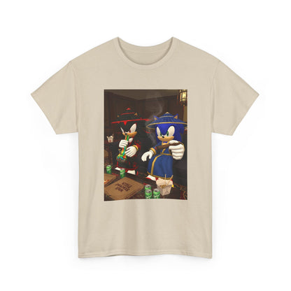 Shadow and Sonic Smoking Chill Tee