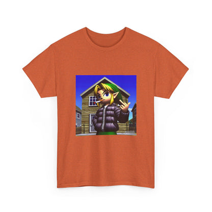 Edgy Hero Smoking And Flipping The Bird Tee