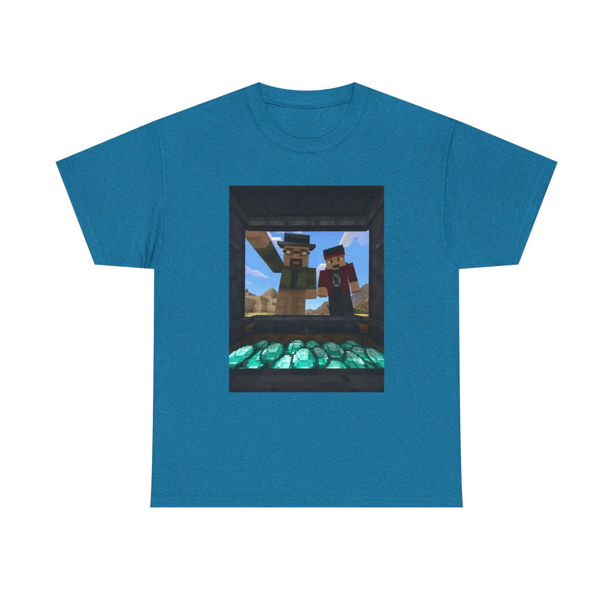 Pixelated Duo With Precious Gems