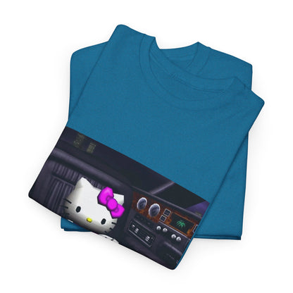 Kitty Pouring Purple Drank In Car Tee