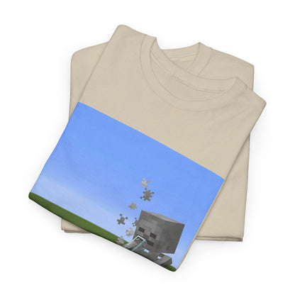 Minecraft Skeleton Taking A Hit Tee