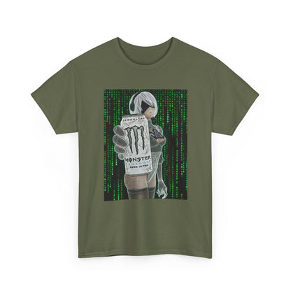Wireframe 2B Holding Monster Energy Zero Ultra
