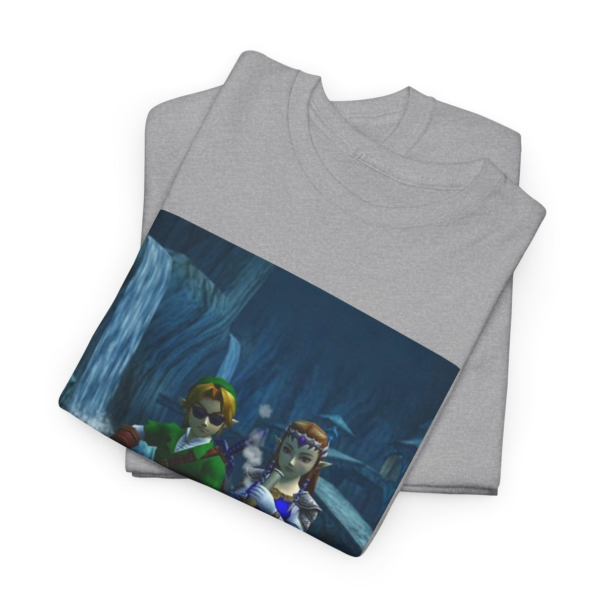 Link And Zelda Chilling With A Bong Tee