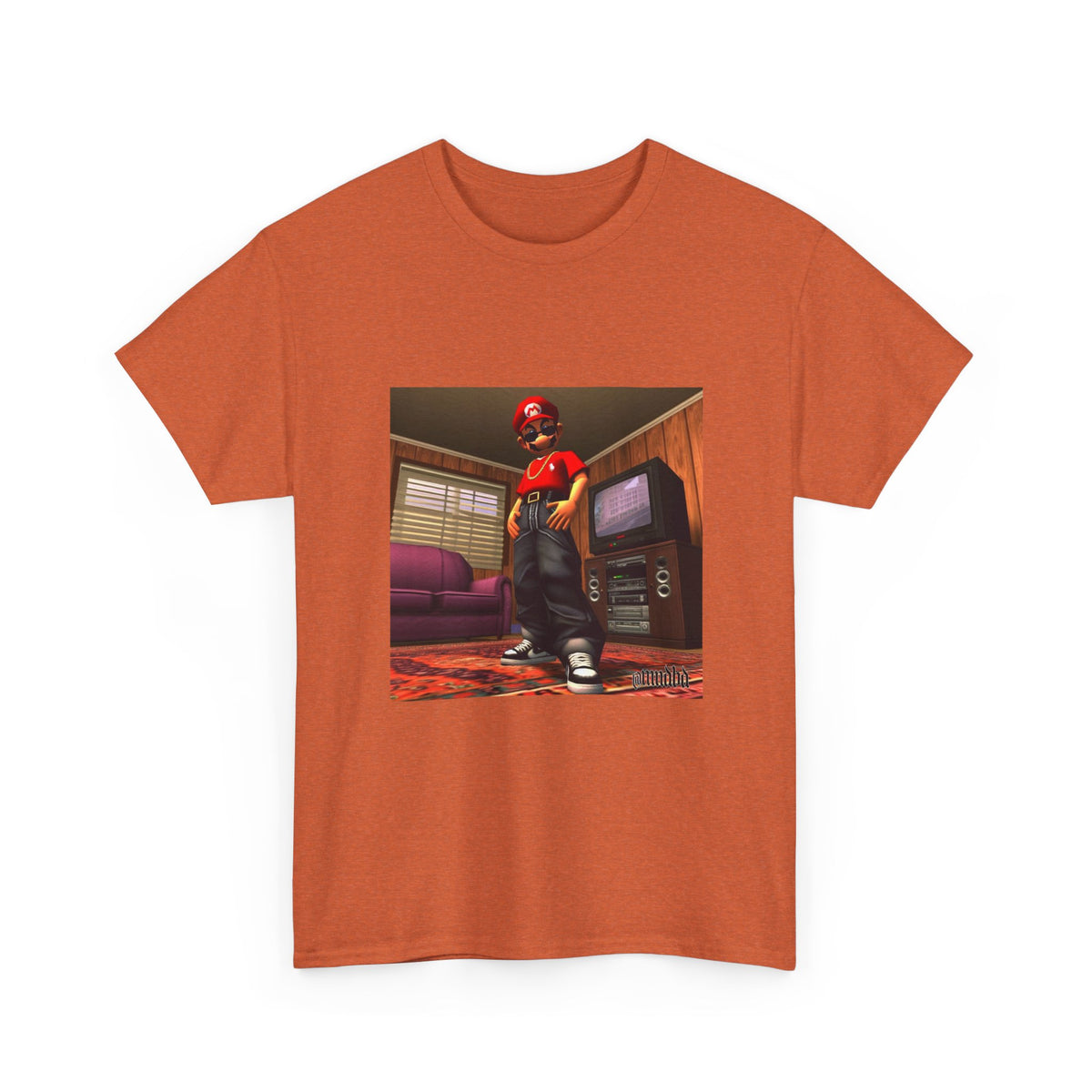 Gangster Mario Chillin' In The Crib Tee