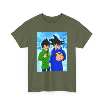 Goku and Vegeta Chilling, Smoking Blunts Tee