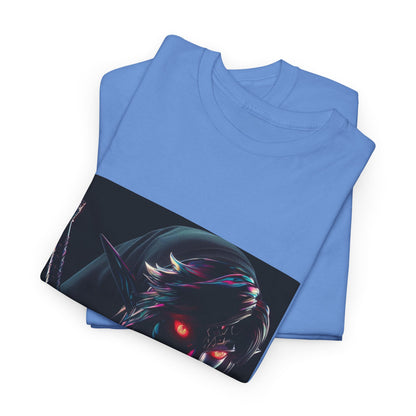 Chrome Dark Elf With Glowing Eyes Tee