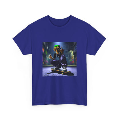 Edgy Ocarina Link Skater Flipping Off Tee