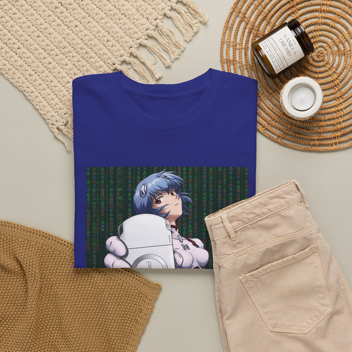 Rei Ayanami Gaming In The Matrix