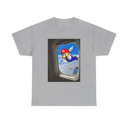 Winged Mario Flipping The Bird Tee