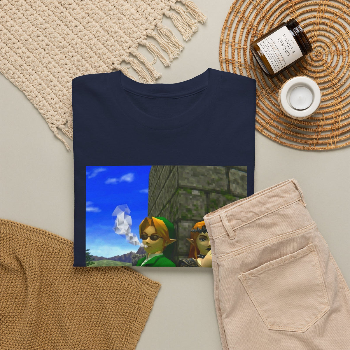 Link And Zelda Smoke Blunts Tee