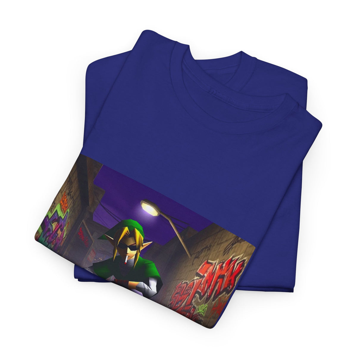 Skater Elf Smoking In Alleyway Tee