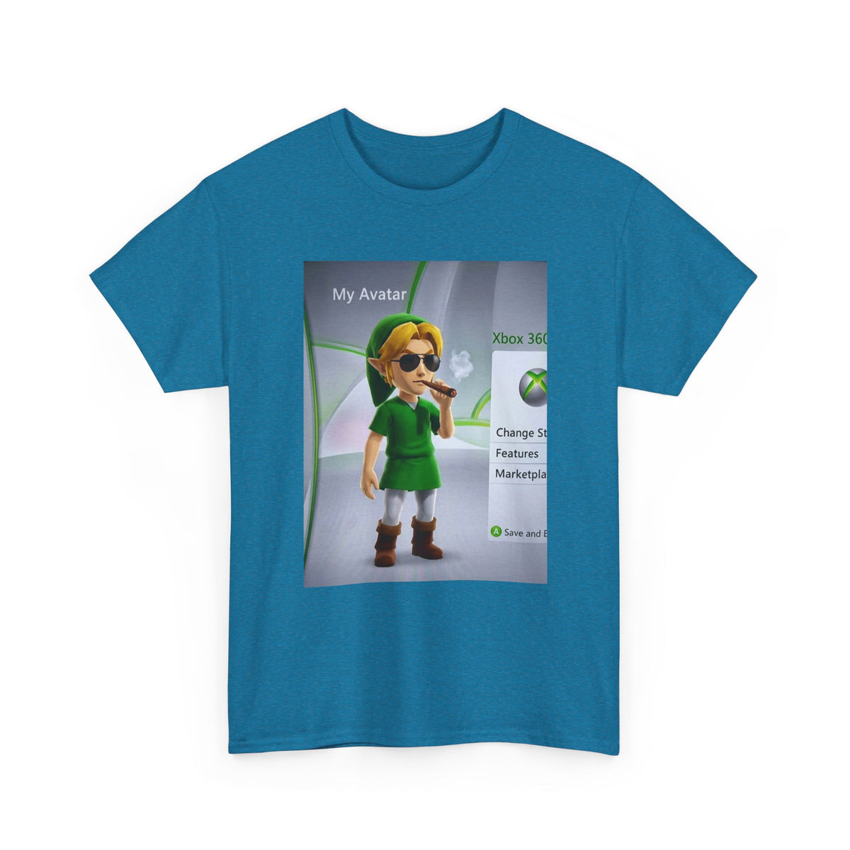 Stoner Link Xbox Avatar Puffing Blunt Tee