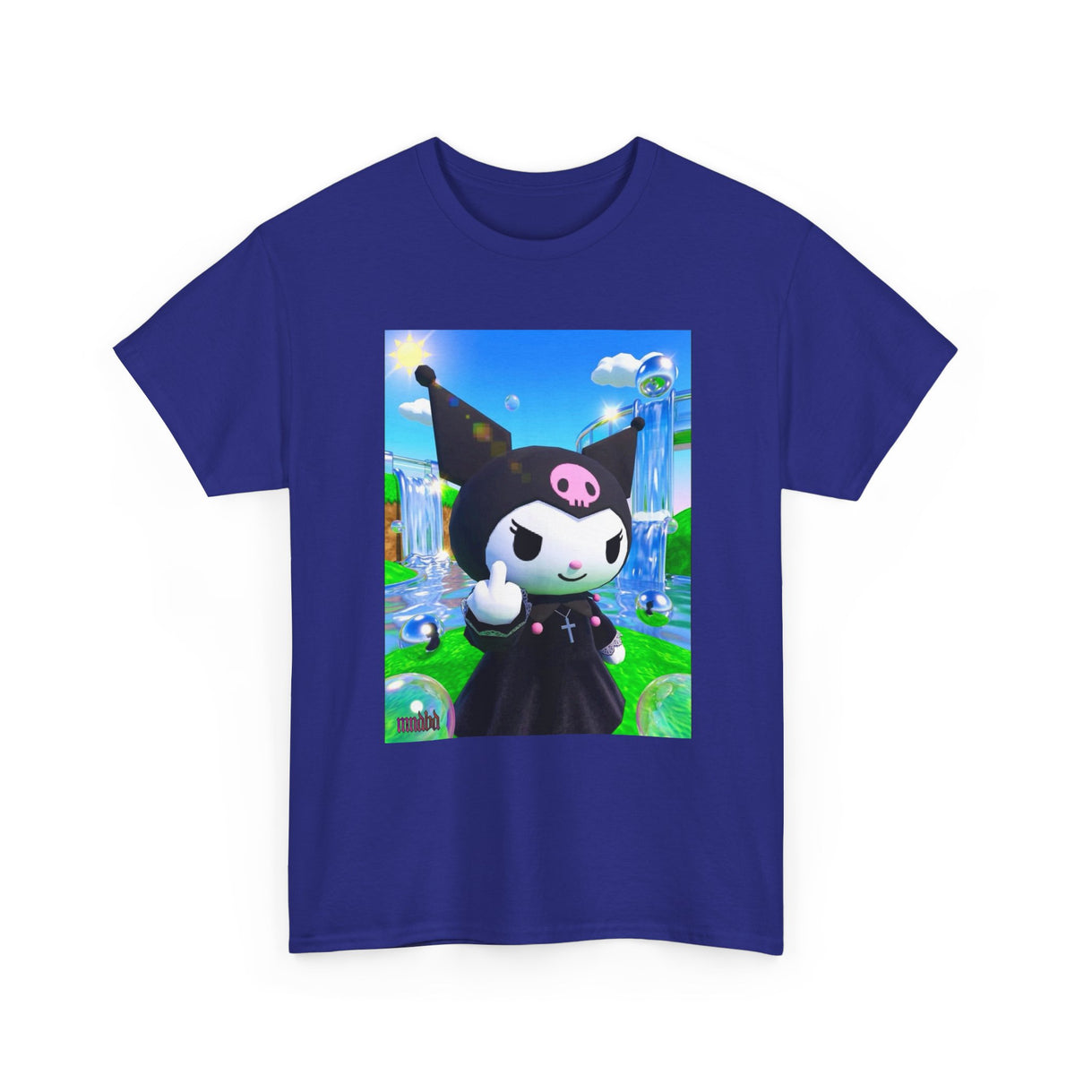 Kuromi Gives The Finger In Vaporwave Paradise