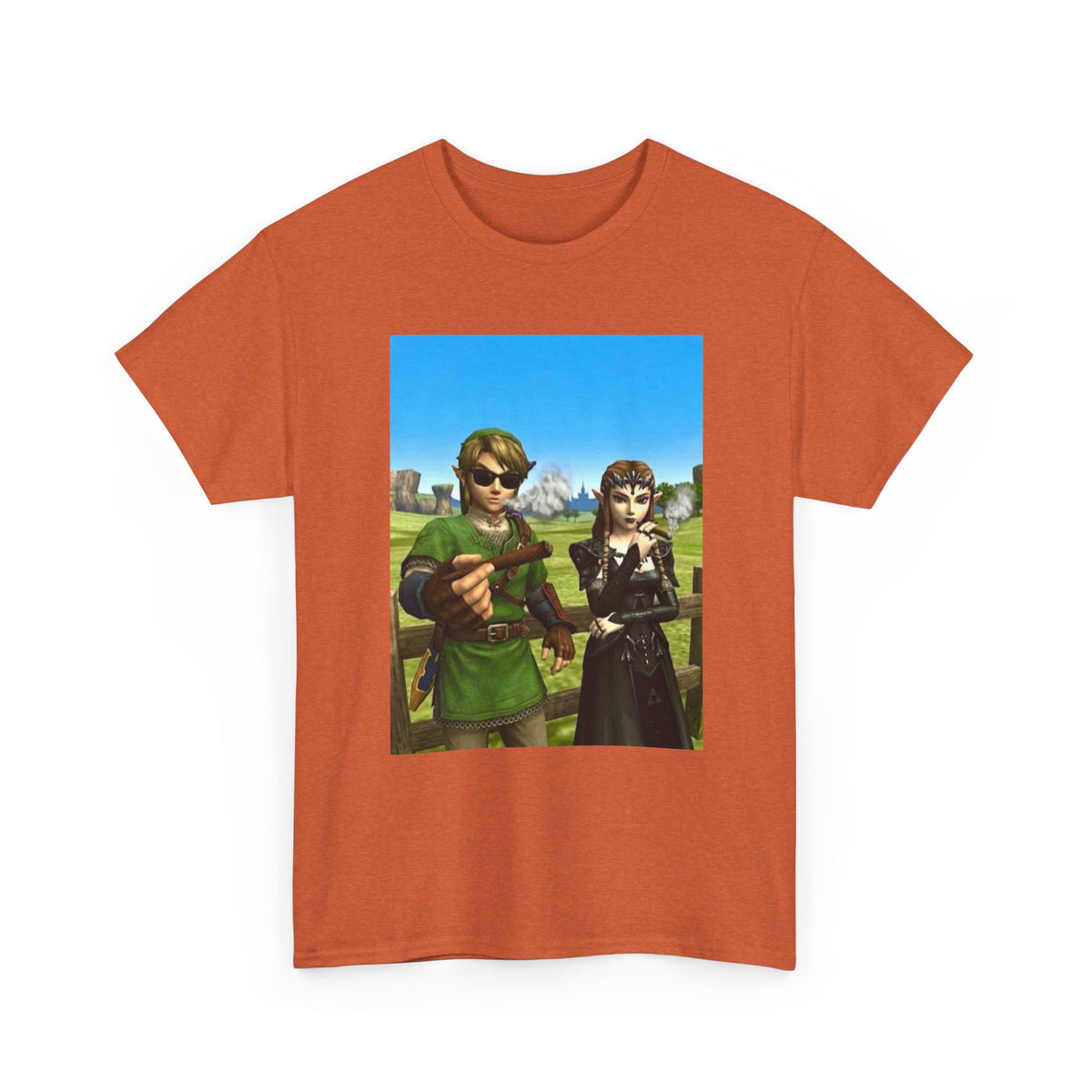 Link And Zelda Chilling With Blunts Tee