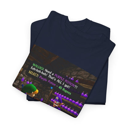 Waluigi Sells Purple Potions To Link