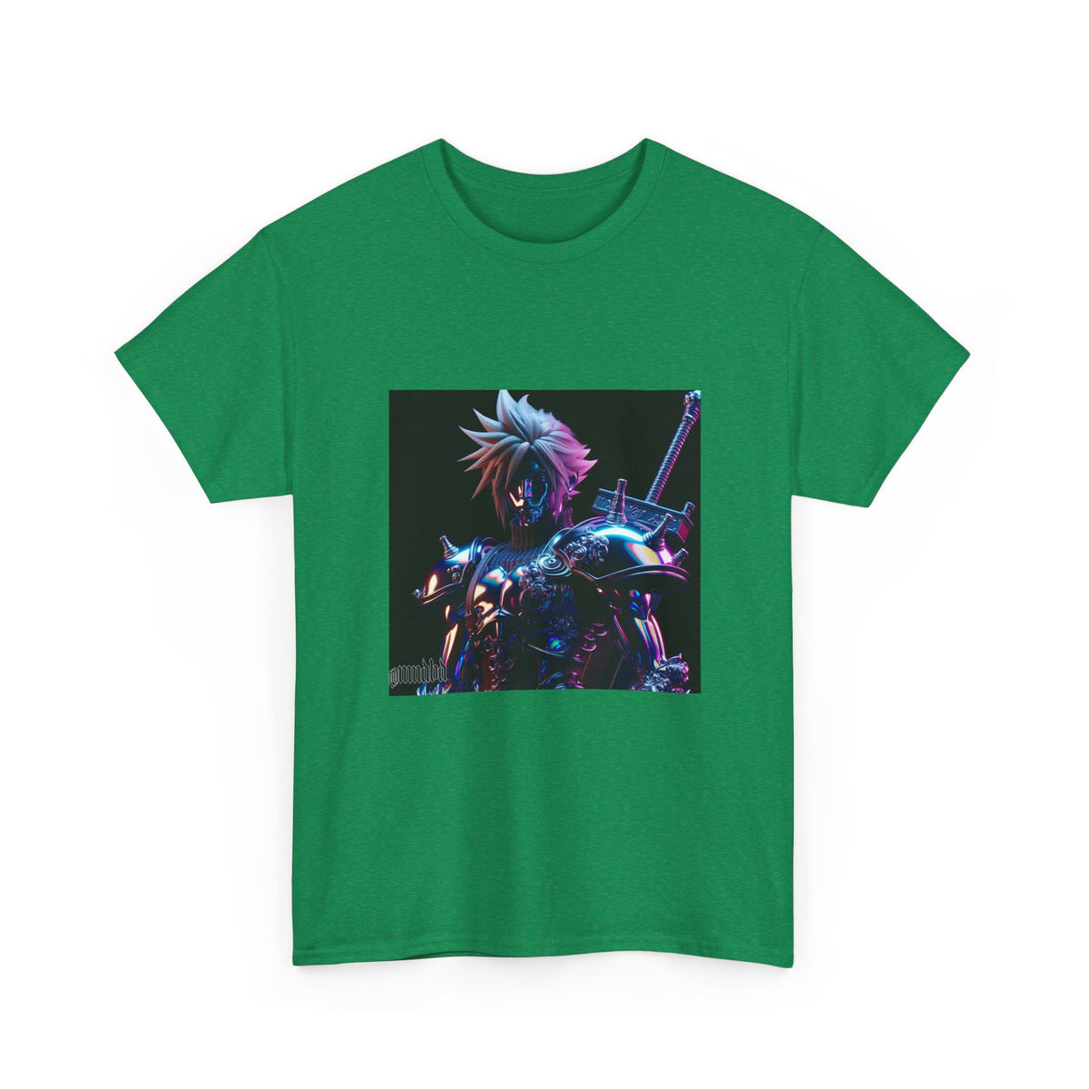Cyberpunk Warrior With Spiked Hair Tee