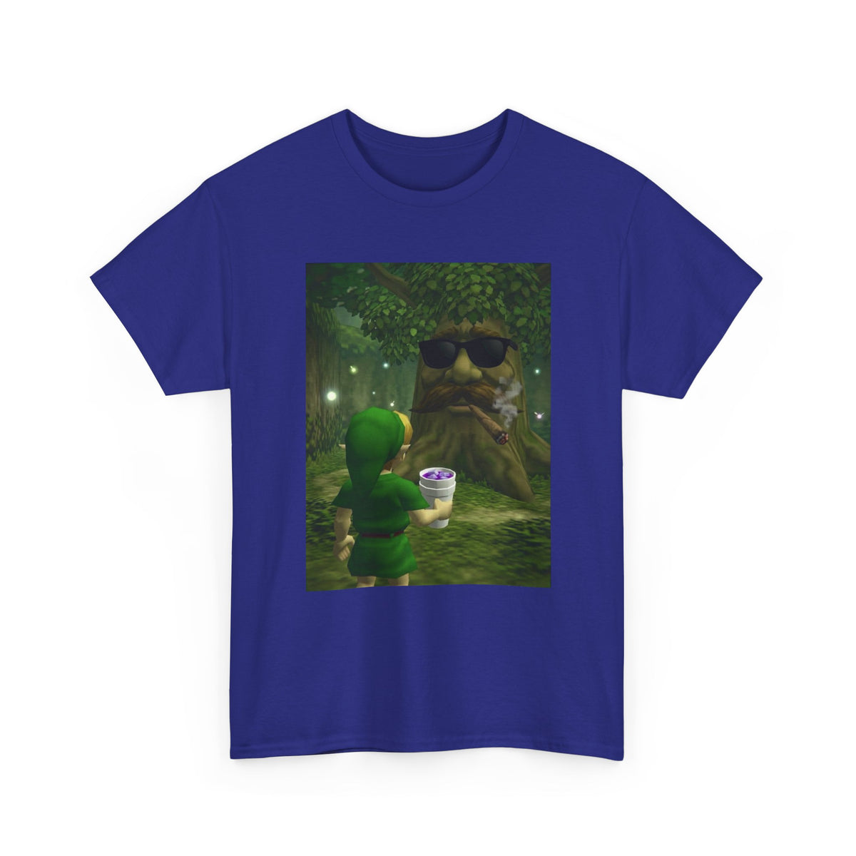 Hero Meets Cool Tree Smoking Cigar Tee