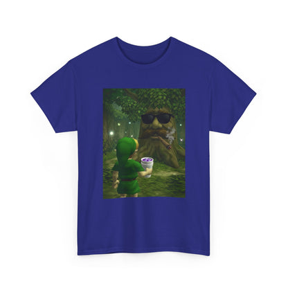 Hero Meets Cool Tree Smoking Cigar Tee